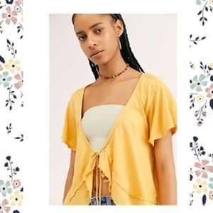 NWT Free People We The Free Swing Tie Cardi, Sz L
